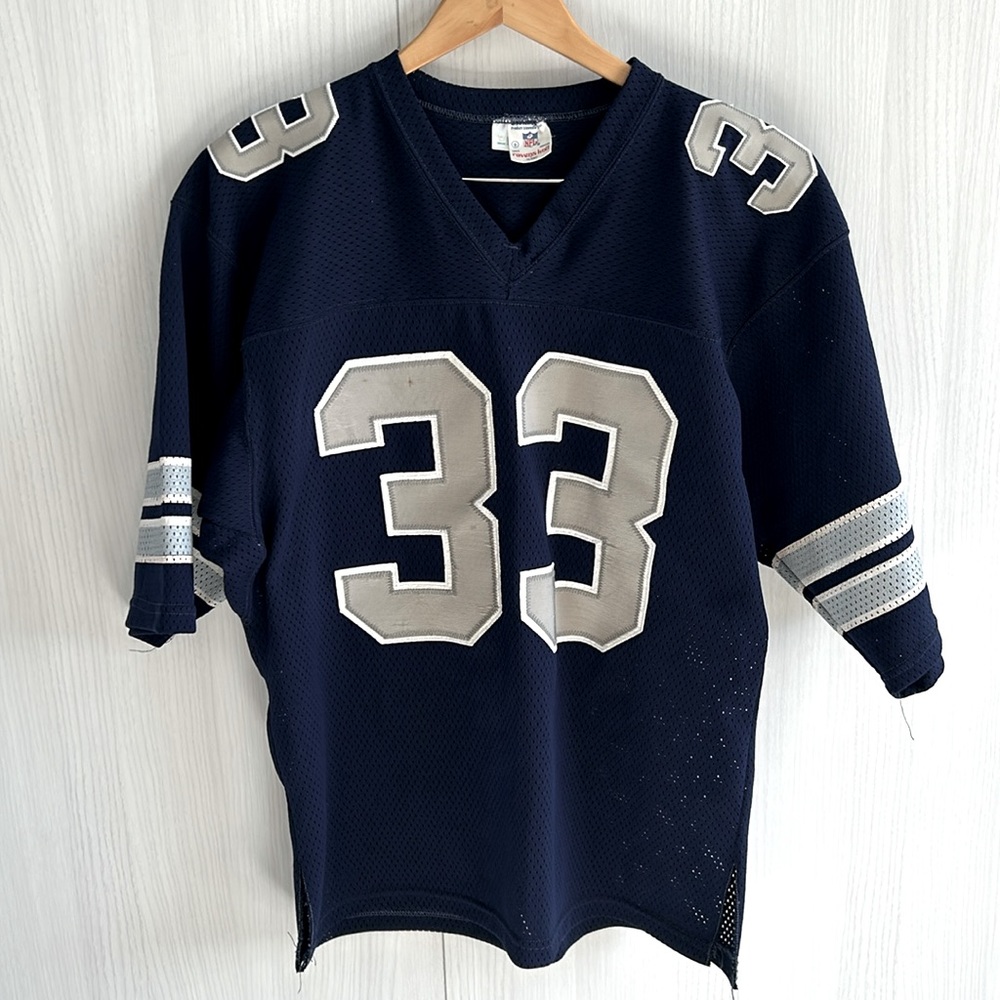 Vintage Ravens Knit 80's #33 Dallas Cowboys NFL JERSEY Size L